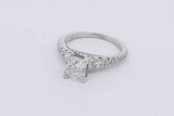 0.96cttw Diamond Ring In 14k White Gold 3.2 Grams Size 4.5 Eb0525lrrzsa
