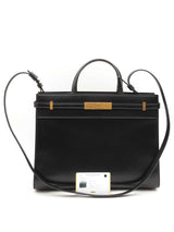 Yves Saint Laurent Black Leather Manhattan Tote Bag Eb0424exzsa