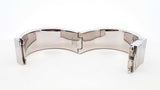 Hermès Loquet 19mm Bangle Watch In Stainless Steel & Red Enamel Fw1026lrxdu