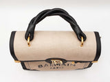 Balmain B-buzz Tote Bag In Canvas & Leather Fw0925pzxdu