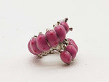 Pandora Cute Curled Caterpillar Pink Enamel 0.925 Sterling Silver Charm Do426rde