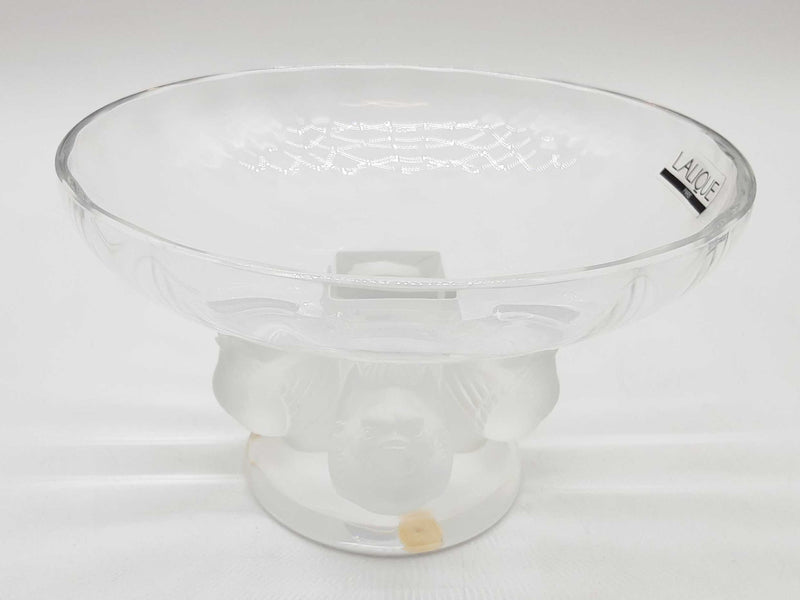 Lalique Bird Pedestal Glass Crystal Bowl Do0125orxde