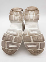 Gucci Flashtek White Fur Lined Sneakers Size It 38.5 Do1224loxde