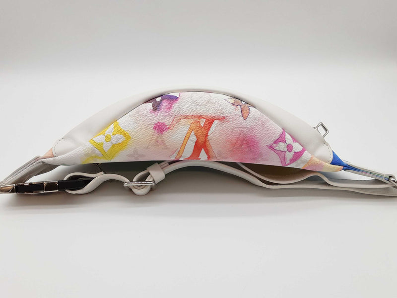Louis Vuitton Discovery Watercolor Monogram White Bum Bag Do0425lixzde