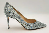 Jimmy Choo Miami Mint Glitter Romy Size 37.5 Eb0823lcrsa