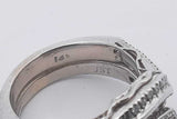 1.51cttw Diamond Ring In 14k White Gold 8.5 Grams Size 5 Eb0425lzrzsa