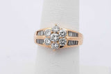 1.04cttw Diamond Ring In 18k Yellow Gold 6.7 Grams Size 6 Eb0526lxxzsa