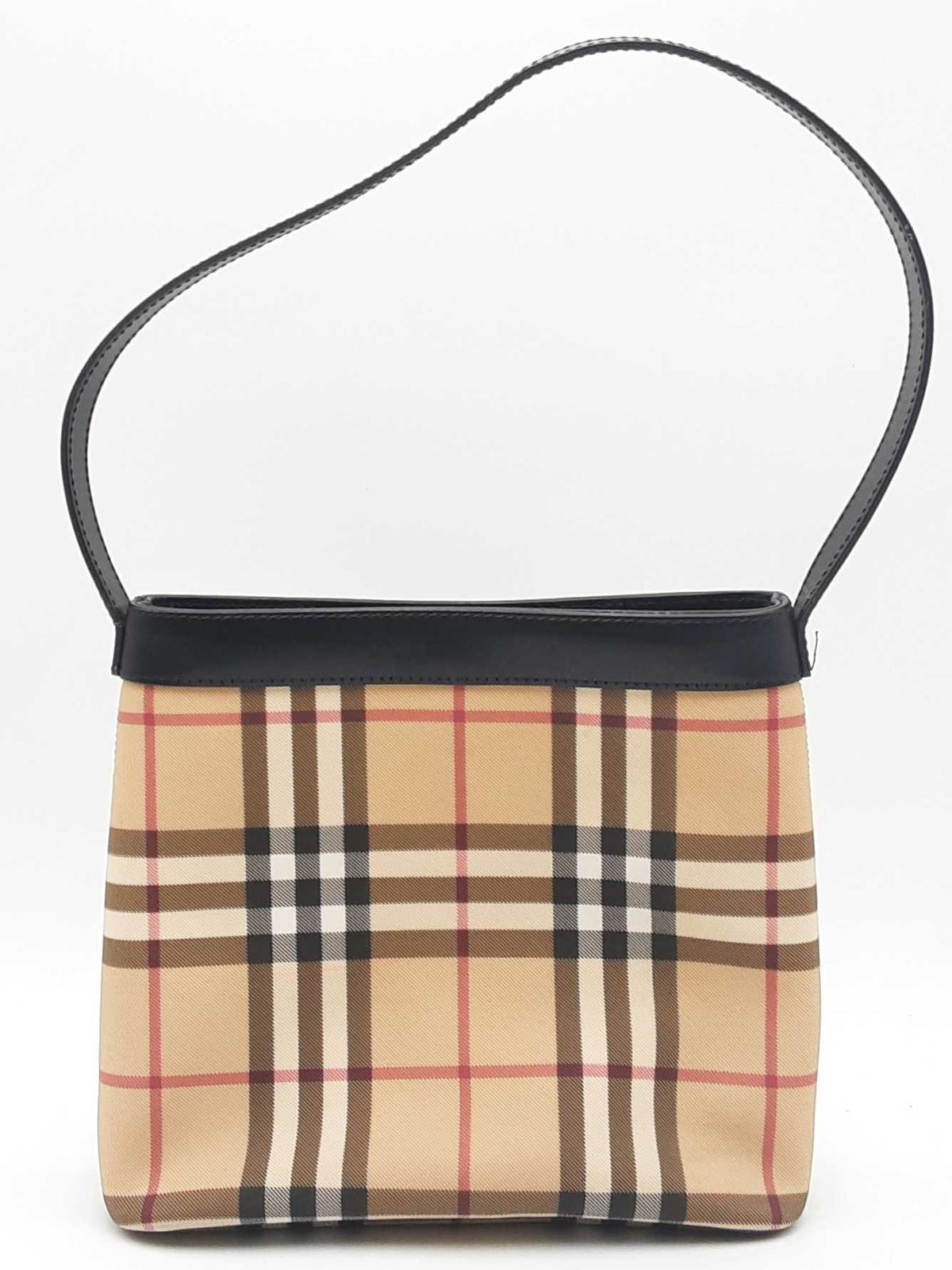 BURBERRY ホルターネック ノバチェック タンクトップ 38 ブラック バーバリーブルーレーベル☆ノバチェック柄リボン ホルターネック