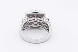 3.01cttw Diamond Ring In 10k White Gold 8.5 Grams Size 7 Eb1125irxsa