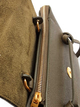 Celine Army Green Leather Top Handle Belt Bag Eb0826wxzde