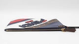 Fendi X Fila Fendimania Clutch In Leather & Ff Zucca Coated Canvas Fw0926orxdu