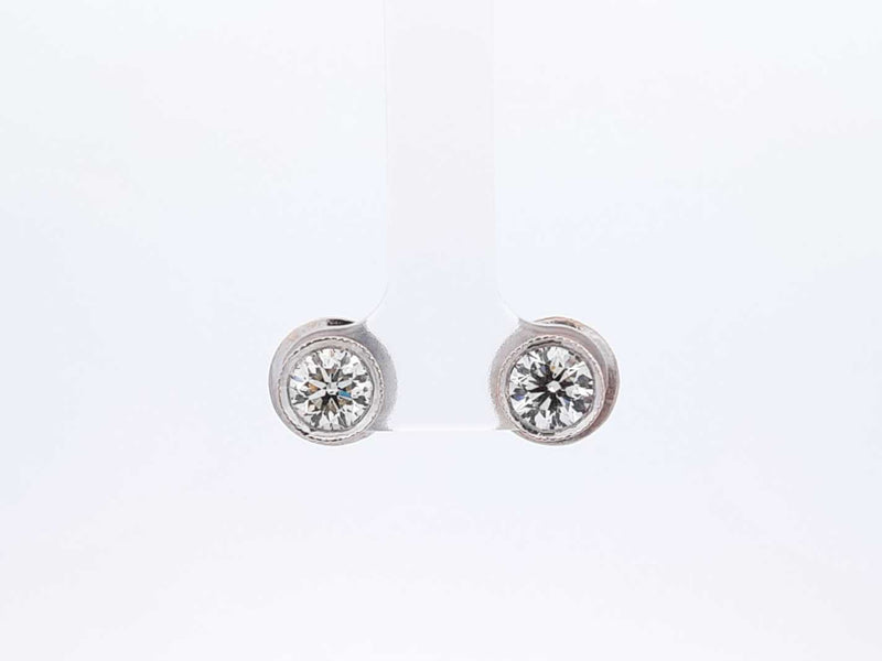 2.0 Cttw Diamond & 18k White Gold Stud Earrings 5 Grams Fw1124lrxdu