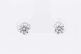 1.0cttw Lab Grown Diamond Stud Earrings In 14k White Gold 0.9 Grams Eb0326orxsa