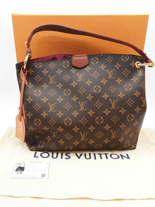 Louis Vuitton Graceful Brown Monogram Coated Canvas Tote Bag Do0525lxzxde