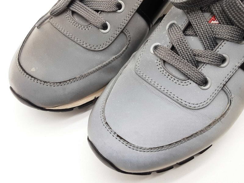 Prada 4e2718 Match Race Reflective Silver Gray Shoes Size Us 6.5 M Do0525lorde