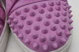 Christian Louboutin Vieira 2 Orlato Purple Suede Sneakers Size 38 Eb0926lorsa