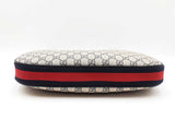 Gucci Attaché Shoulder Bag In Beige & Navy Gg Supreme Coated Canvas Fw0626erzdu