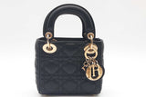 Christian Dior Mini Lady Dior Quilted Cannage Top Handle Bag Eb0826loxzde