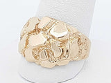 10k Yellow Gold 5.1 Grams Nugget Ring Size 10 Aa0926oersa