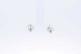 Approx. 0.5ctw Lab Grown Diamond Stud Screw Back Earrings 14k Wg 0.7g Eb624wexsa