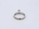 1.01 Cttw Diamond & 10k White Gold Engagement Set 3.5 Grams Size 6.5 Fw0824erxdu
