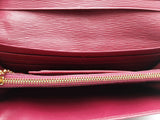 Prada Saffiano Leather Fold Over Continental Wallet Pink Aa0625lzxsa