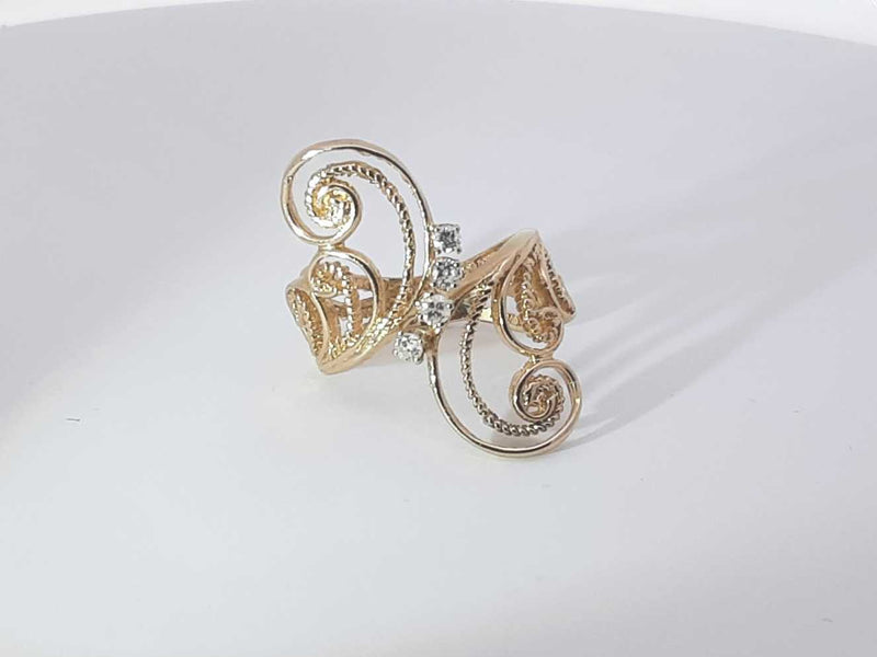 .08ctw Diamonds 14k Yellow Gold 5.4 Grams Ring Size 6 Sd0825lszsa