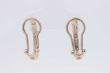 0.24cttw Diamond Stud Omega Back Earrings 10k Yellow Gold 1.7 Grams Eb0226llxsa