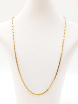 24k Yellow Gold Bar Link Chain Necklace 14.4 Grams 21 Inch Fw0826l0xzdu