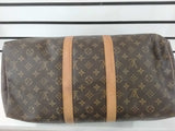 Louis Vuitton Brown Monogram Keepall 50 Duffle Bag Vc0828rwpmia