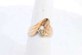 Approx. 0.1ctw Diamond Ring In 18k Yellow Gold 4.9 Grams Size 7 Eb0924olxsa