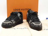 Louis Vuitton Trainer Sneaker Damier Black Size 9 Aa0826ozxsa