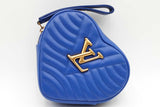 Louis Vuitton New Wave Heart Quilted Blue Leather Bag Eb0826llxzsa