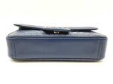Prada Diagramme Blue Quilted Leather Flap Shoulder Bag Sd0626crzdu