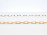 Cartier Santos De Cartier Dumont Paperclip Link Chain Necklace In 18k Yellow Gold 24.6 Grams 22 Inch Fw0626oxzxdu