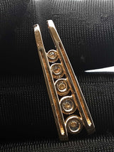 1.0 Cttw Diamond & 14k Yellow Gold Five-stone Journey Pendant 5.1 Grams Fw0726szxdu