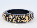 Louis Vuitton Monogram Inclusion Gm Lucite Bangle Bracelet 7 Inch Fw0926lrxdu