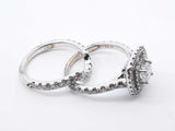 Neil Lane 1.35 Cttw Diamond & 14k White Gold Bridal Set 5.3g Size 5 Fw0326rxzdu
