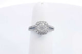 Approx. 0.69ctw Diamond Ring In 14k White Gold 3.9 Grams Size 4.5 Eb1224oxzsa