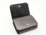 Balenciaga Cash Mini Wallet In Dark Gray Crinkled Calfskin Fw0926lzxdu