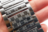 Gucci Twirl Gg Brown Leather Stainless Steel Bracelet Watch Eb0826lorde
