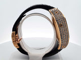 Santos De Cartier 100 Chronograph 10.06 Cttw Diamond & 18k Yellow Gold 41mm Automatic Watch 239 Grams Fw0825rxzxdu