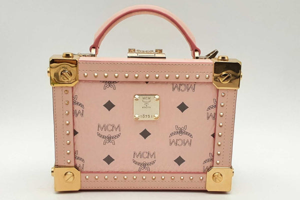 Mcm Berlin Crossbody Bag In Pink Visetos Aa0225rxzsa