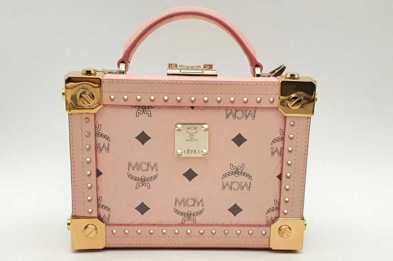 Mcm Berlin Crossbody Bag In Pink Visetos Aa0225rxzsa