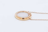 Tiffany & Co. T Diamond & Mother Of Pearl Circle Pendant In 18k Yg 4g Eb524exzsa