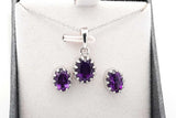 Set Of 5 Gemstone Ensemble Sets In Sterling Silver Eb0925crsa