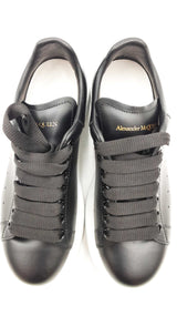 Alexander Mcqueen Pelle S Gomma Black Sneakers Size 35+ Sd0625crdu