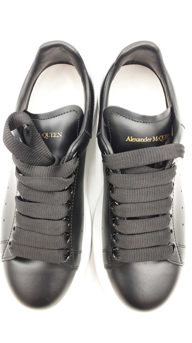 Alexander Mcqueen Pelle S Gomma Black Sneakers Size 35+ Sd0625crdu