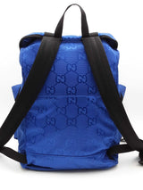 Gucci Blue Econyl Nylon Gg Monogram Off The Grid Backpack Eb0626rxzsa