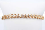 Diamond Tennis Bracelet In 14k Yellow Gold 13.4 Grams 6.75 Inch Eb0924ixzdu